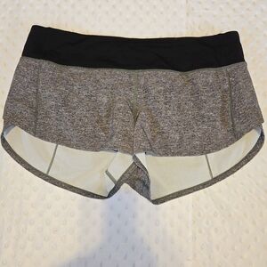 Lululemon Womens Speed Up Shorts 2.5" Lined In Heather Lux Multi-Black Size 8